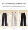 Wool Blend Wide-Leg High Waist Pants for Women - Autumn/Winter 2025: Thick, Versatile & Comfortable