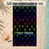Beach TowelMonster Energy Custom Name Text Personalized Soft Towel for Beach Pool Indoor Home Decor Gift