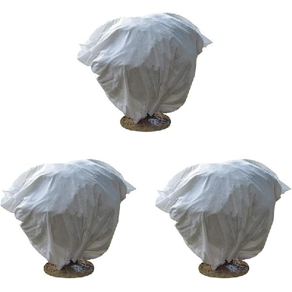 Blue_Stone Plant Covers Frost Protection Bag Winter Reusable Plants Jacket with 3 Style 3 Pack 23" X 31" 2 Pack 39" X 39" 1 Pack 70" X 63"