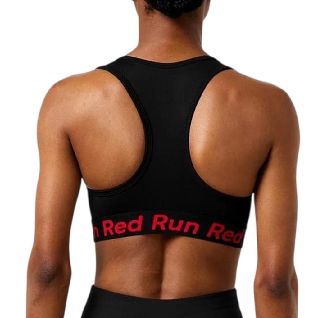 Red Run Womens/Ladies Scoop Neck Snug Fit Sports Bra