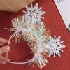 Plastic Snowflake Headdress Color Ribbon Cosplay Headbands  Christmas Festival Gifts