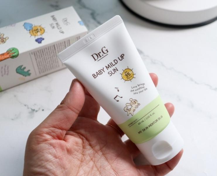 Dr.G בייבי מיילד אפ סאן SPF35 PA+++ 60 מ"ל (קרם הגנה מינרלי לעור רגיש)