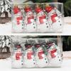 5Pack Christmas Decorations Snowman Pendant Hanging Ornament Festival Home Decors Tree Hangings Seasonal Holiday Props