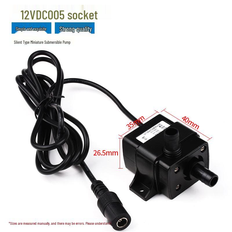 Leise 220V Mini-Tauchpumpe für Aquarium, Aquarium, Springbrunnen, Bonsai, mit Mikro-Umwälzung und Felsfilter.