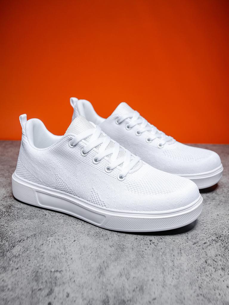 New Spring and Summer Lightweight and Lightweight Thick-soled Light Luxury Sports and Leisure Mesh Board Shoes Large Size