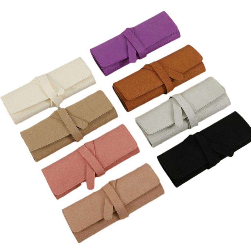 Soft Small Travel Storage Case Organizers for Jewelry Organization Convenient Roll Designs for Rings and Bracelets