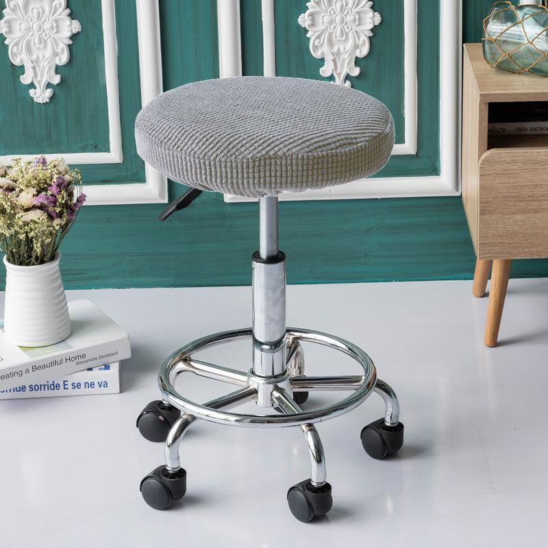 Elastischer Runder Dreh- & Barhocker Stuhlbezug