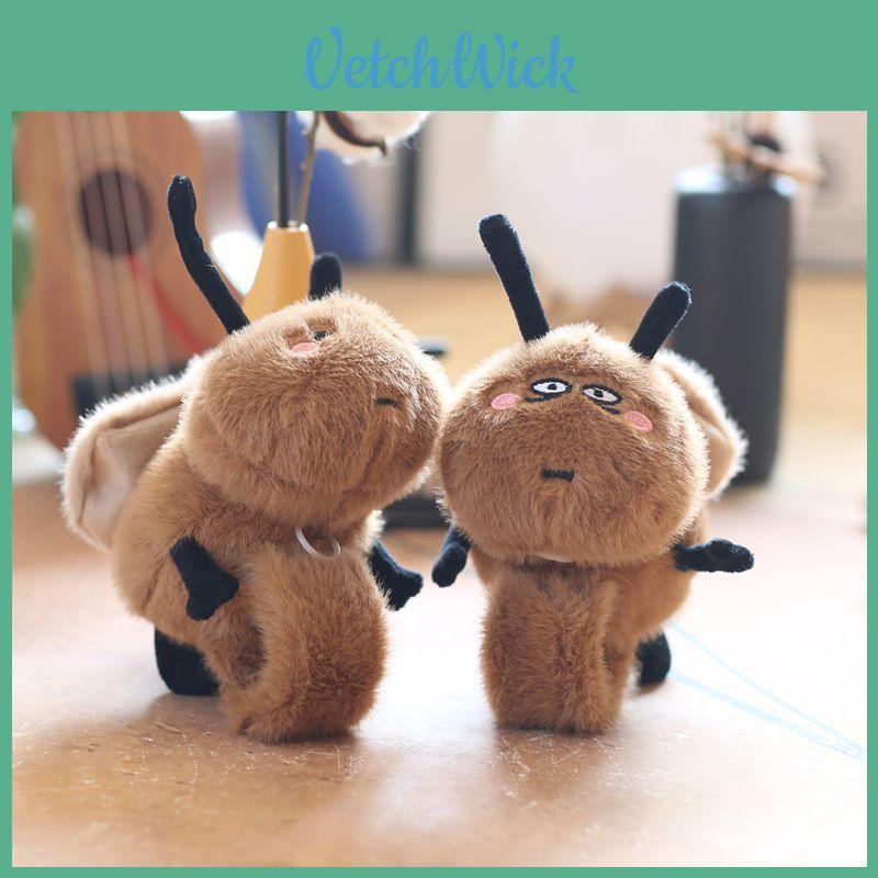 Cute Adorable Plush Cockroach Toy With Movable Wings Soft Pp Cotton Stuffed Animal