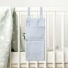 Breathable Infant Bed Hanging Storage Bag Large Compartment 2-Pocket Organsier Case for Baby Supplies and Accessories