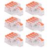 15Pcs Wire Conductor Connector Lever Splicing Terminal Transparent Set Kit DF‑14