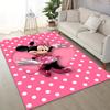 1PC Disney Minnie Mickey Mouse Print Carpet for Living Room Bedroom Kid's Room Home Decor Non-slip Mat Area Rug Luxury Gift