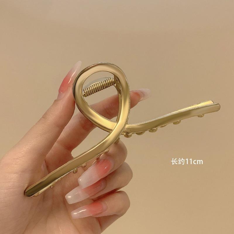 Alloy Womens Back-of-Head Grabber Large High-End Hair Claw Clip Summer 2026 Shark Clip Headpiece Japan and Korean Style