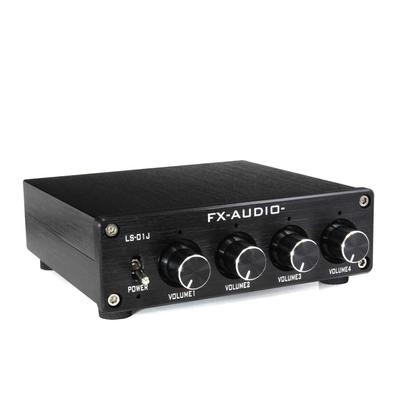 4ch Line Splitter Preamplifier RCA Output Divided Into 4 FX-AUDIO- LS-01J [Black] &