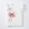 Little maven Summer 2026 Kids Clothes Cartoon Flowers Cats T Shirts Teenagers Baby Girls Tops Tees Children's Clothing T-shirts