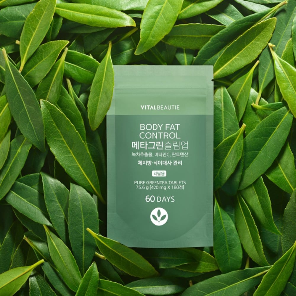 VITALBEAUTIE Metagreen Schlankheitsset (Metagreen Slim Up 180 Stück + Calorie Cut Jelly 10 Stück)