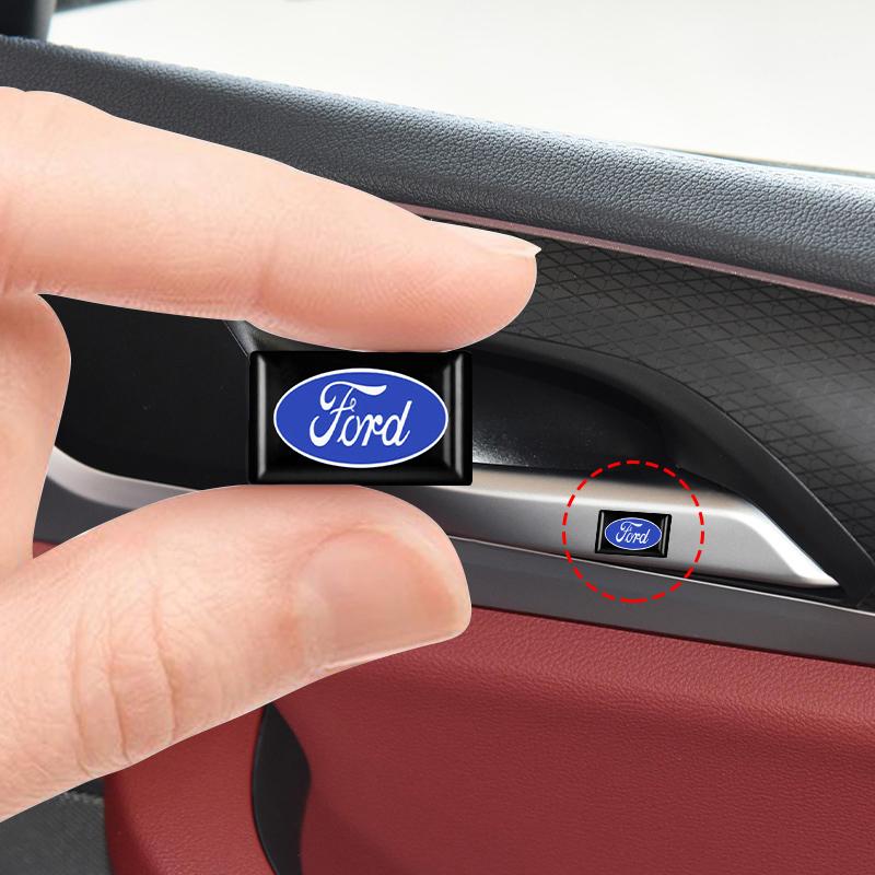 KLYE5 10/20Pcs 3D Epoxy Car Emblems Decor Sticker Auto Styling Decals Accessories For Ford Fiesta EcoSport Ranger Mondeo Mustang FOCUS