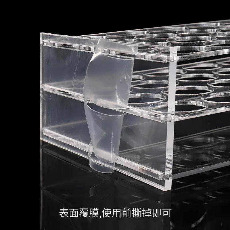 0,2 ml/0,5 ml/1,5 ml/2 ml/10 ml/15 ml/50 ml Reagenzglashalter Reagenzglasständer 40/40/24/24/18/10 Löcher Labor Schulbedarf