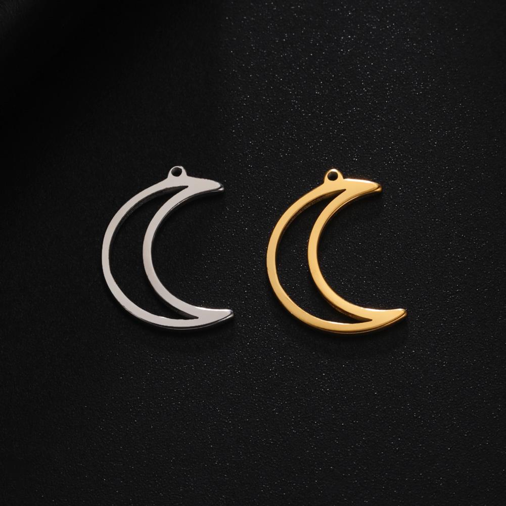 Teamer 5pcs Fashion Charms for Jewelry Making Stainless Steel Charm Pendant DIY Bracelets Necklace Jewelry Accessories Wholesale
