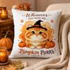 Halloween Sød Dyreprint Kastebetræk 4545 cm, Kort Plys Dekorativ Ensidig Pyntepudebetræk til Sofa Sofa Seng