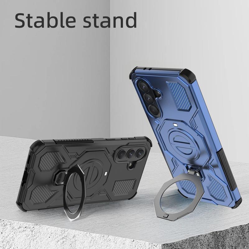Magnetic Stand Case for Samsung Galaxy A17 5G A57 A37 A16 A56 A55 S26 Ultra S25 FE S26 Plus Ring Stand Protective Accessories
