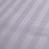 1pc Luxurious White Striped Flat Sheet Striped Printed Bed Sheet Elegant Striped Pattern Bedding for A Cozy & Inviting Bedroom