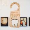 Elegant Tooth Fairy Door Hanger Handmade Encourage Brushing Teeth Board  Kids Room Decor