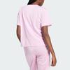 Adidas Originals Adicolor Trefoil Boxy Tee With Letter Logo Print Women Tops Pink IN2492