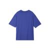 New Nike Drop Shoulder Sleeve T Shirt Women's Fitness Blue FQ7011-431