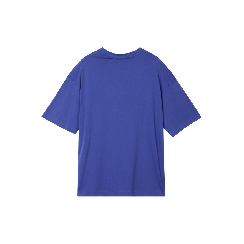 New Nike Drop Shoulder Sleeve T Shirt Women's Fitness Blue FQ7011-431