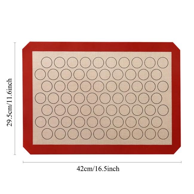 Silicone Macaron Baking Mat, Non-Stick Silicon Liner for Bake Pans & Rolling - Macaroon/Pastry/Cookie Making