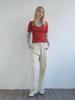 KIJUN Layered Jersey Top Red