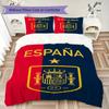 Biancheria da letto con motivo della nazionale di calcio spagnola, Set piumone Copripiumone Federa Regalo di Compleanno per la Casa(1 * copripiumino + 2 * federa, senza nucleo)_lx