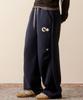 Ebeulisi Pintuck Patchwork Sweatpants (Navy)