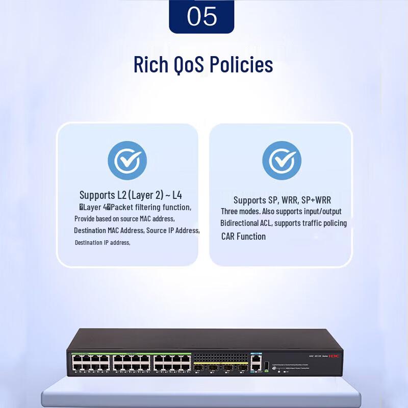 H3C S5135S-24T4S-EI-Q 24-Port Gigabit Managed Switch