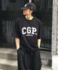 CGP Big Oversized Cgp Arch Logo Short Sleeve T-Shirt - Black