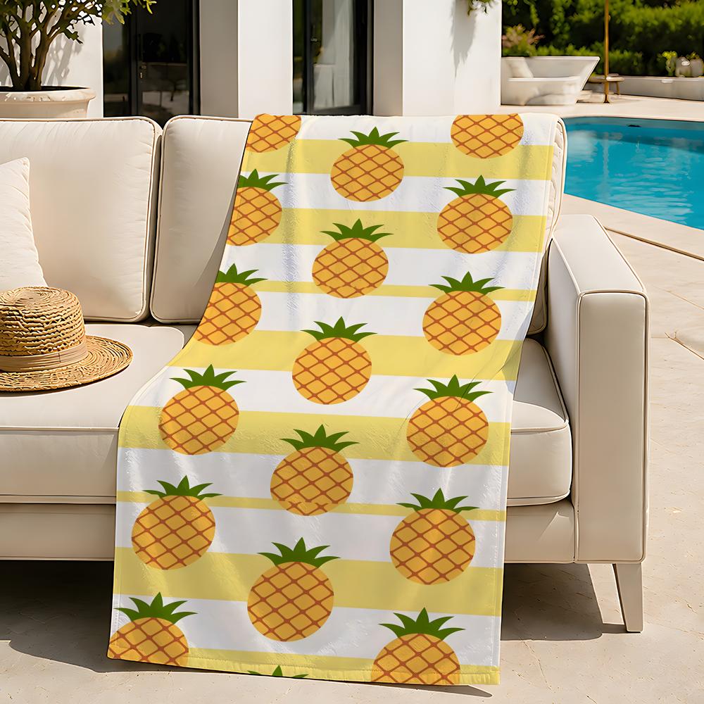 Prosop de plajă P-Pineapple Food, prosop de baie absorbant cu uscare rapidă pentru înot, sală de sport, camping, exterior