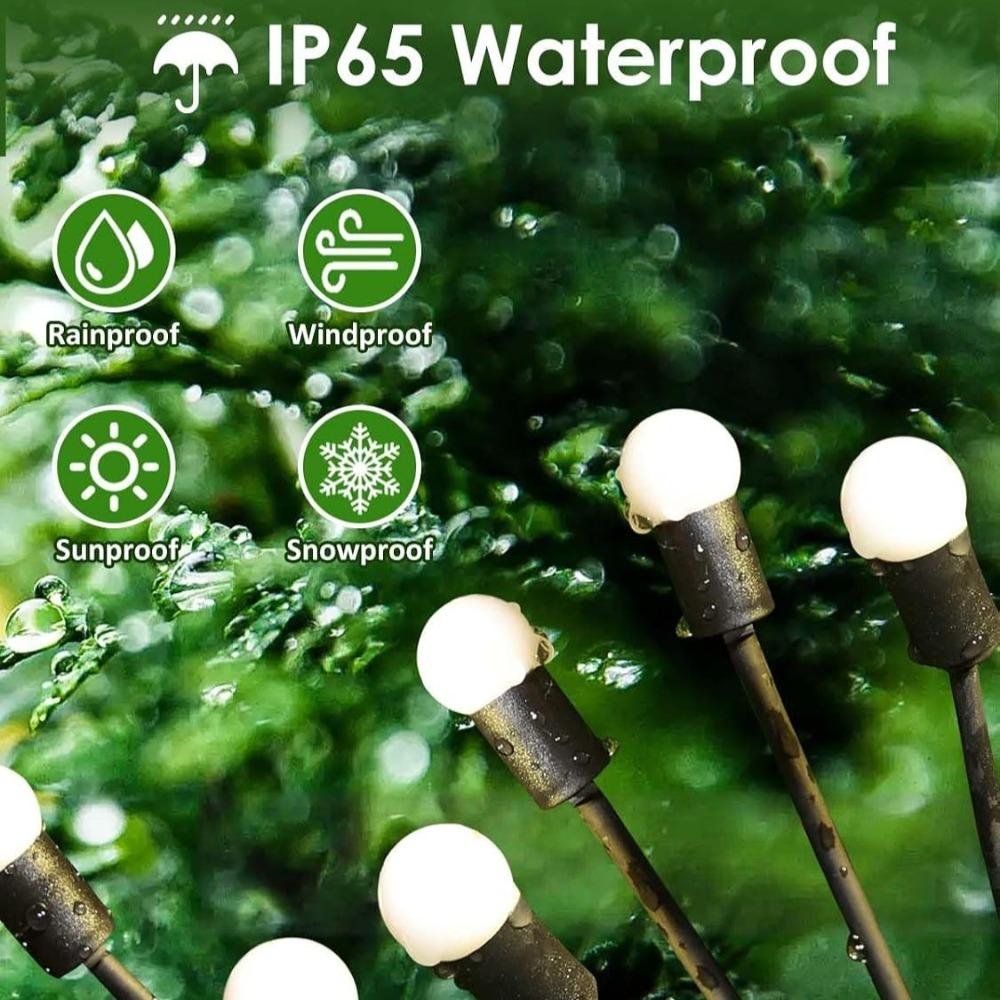 Solar Firefly Lights Outdoor, 2 Lighting Modes Wind Sway Twinkle Solar Garden Lamp IP65 Waterproof Decor Light for Yard Patio Path Lawn