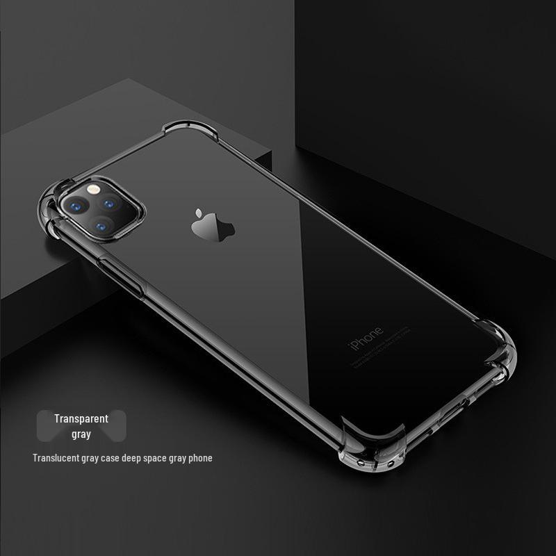 

iPhone 17 Pro Max Anti-fall Airbag Silicone Case with Transparent Protective Design for iPhone 14, 15 Plus, 16. iPhone XS Max