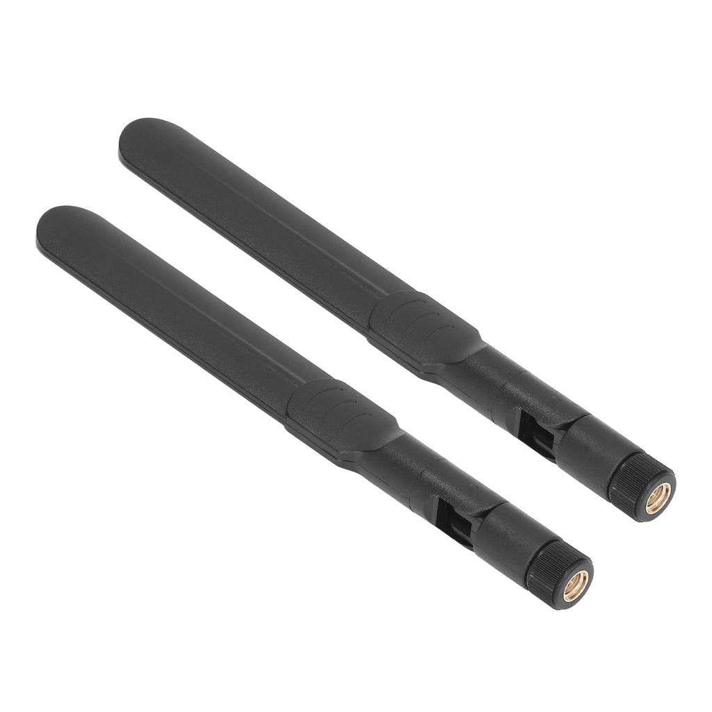 2 Stück Omnidirektionale Antenne 2,4 GHz 5,8 GHz 2 Frequenzen WiFi-Router SMA Stecker Faltbarer Klebestift