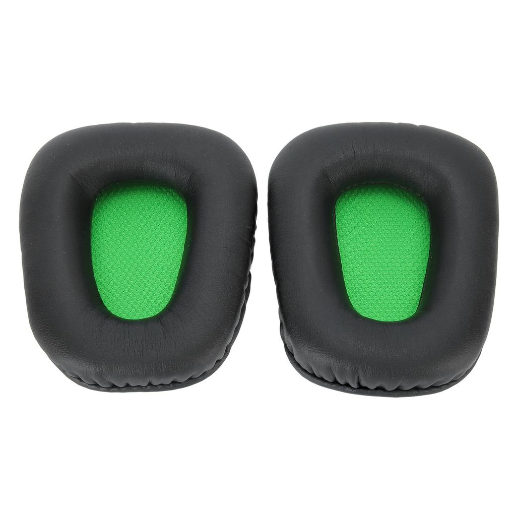 2pcs Headset Earpad Foam Cover Cushion Green and Black Replacement for Razer Electra 7.1 2.2