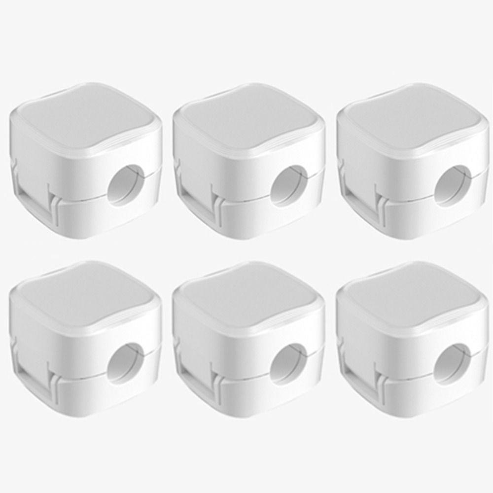 6Pcs Smooth Magnetic Cable Organizer Under Desk Cable Organizer Holder