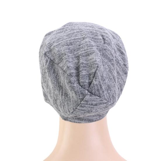 Hat Breathable Dual Color Faux Cashmere Night Sleep Cap for Sleep
