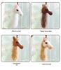 Year of the Horse Akhal-Teke White Horse Plush Keychain - Small Pendant Toy & New Year Gift
