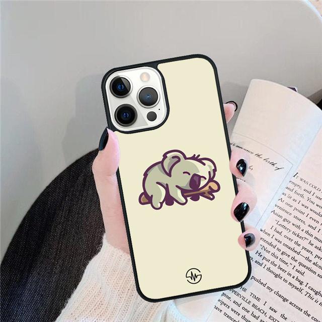 Cute Cartoon Koala Coque Shell For iPhone 17 Air 15 16 14 13 12 Pro Max 11 Pro Max Plus Phone Case Cover