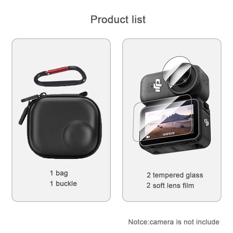 Mini Storage Bag Travel Carrying Case for DJI Osmo Nano Screen Protector Glass Fim for DJI Osmo Nano Camera Accessories