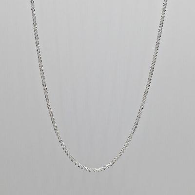 Sparkling 2mm Necklace Silver