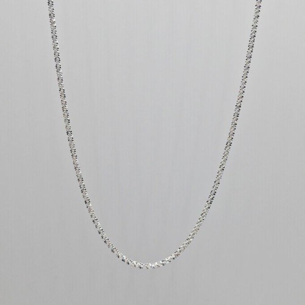 Sparkling 2mm Necklace Silver