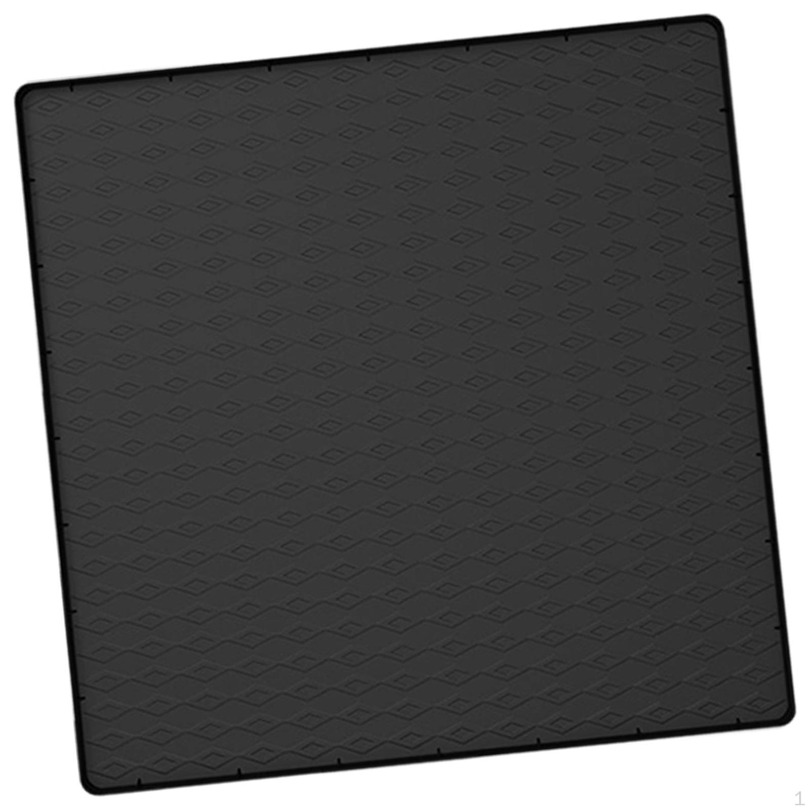 Practical And Reusable Silicone Refrigerator Mat to Prevent Spills Ideal for Gifts чёрный 1490₽