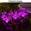 2 Stück Solarleuchten Außen Wasserdicht Solarbetrieben Schmetterling Orchidee Blume Spießlampe Dekoration Für Garten Hof Terrasse