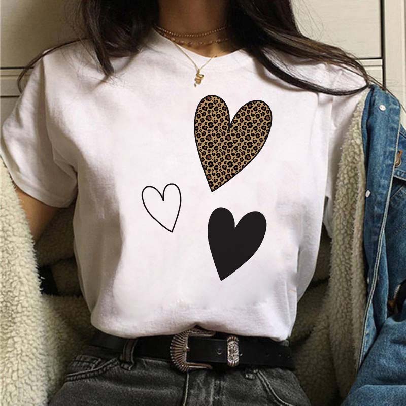 Leopard Mom Life Print Women T Shirt Short Sleeve Oversized Tshirt Ladies Clothing Fashion Kawaii Female Tee Tops Camisetas Muje